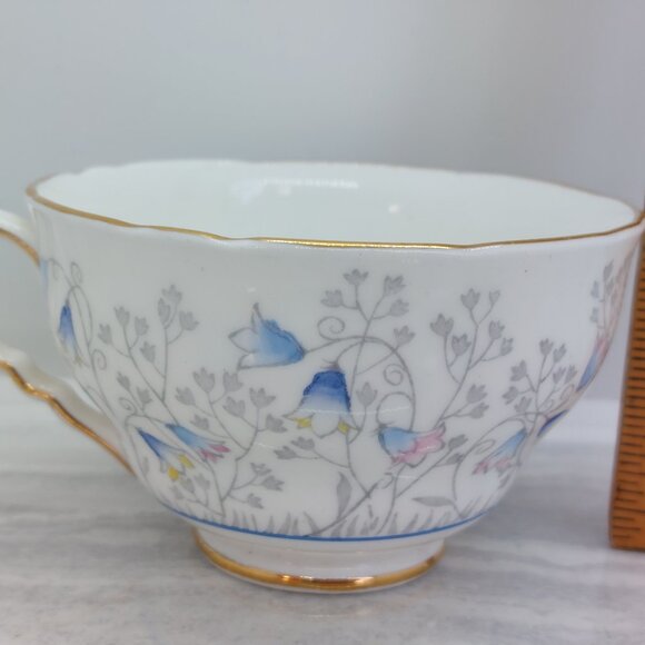 Vintage Royal Stafford Tea Cup And Saucer Bluebell Time - Picture 14 of 15